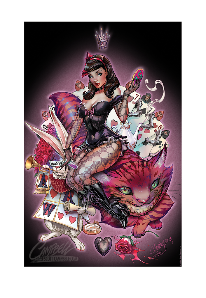 FTF Dark Alice in Wonderland 2024 Print 13x19