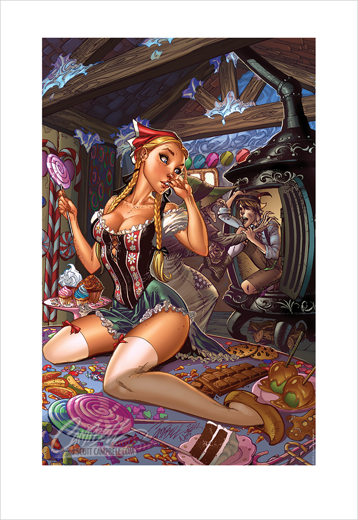 J. Scott Campbell FTF Gretel 2012 Print 13x19