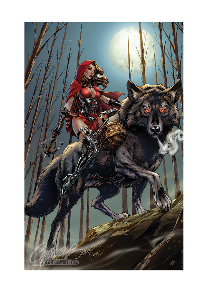 J. Scott Campbell FTF Red Riding Hood 2024 Print 13x19