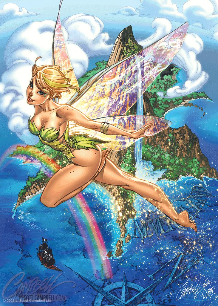 J. Scott Campbell FTF Tinkerbell 2011 Mini Print (5x7) J. Scott Campbell FTF Tinkerbell 2011 Mini Print (5x7)