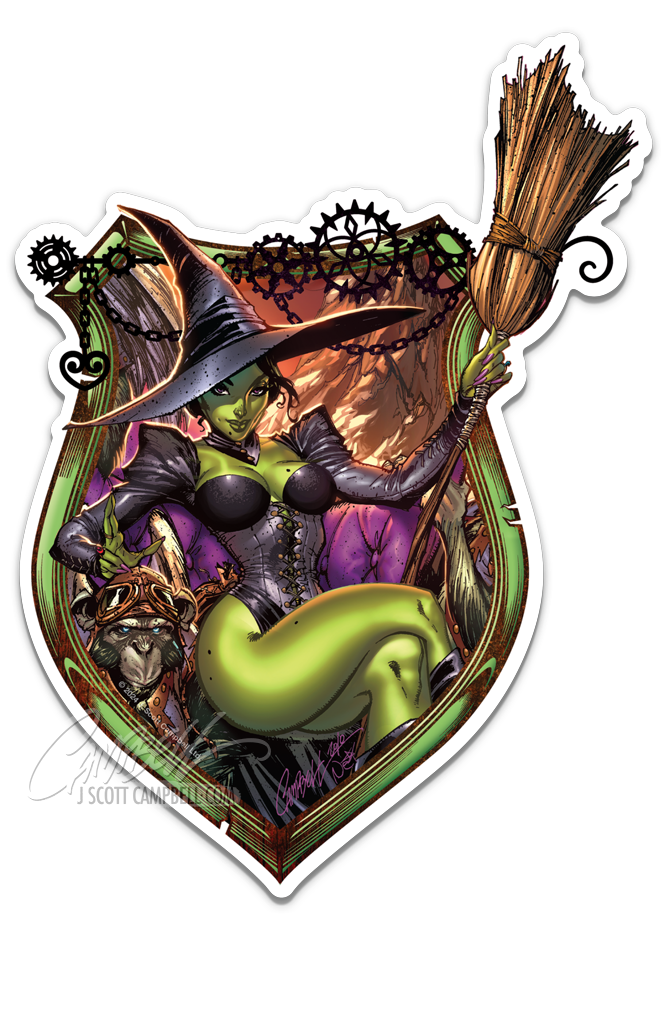 FTF Oz Wicked Witch (2011) Die Cut Sticker