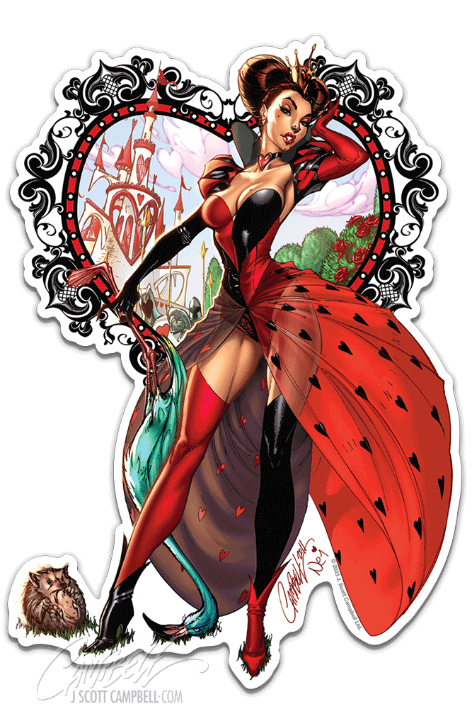 FTF Queen of Hearts, Wonderland (2012) Die Cut Sticker FTF Queen of Hearts, Wonderland (2012) Die Cut Sticker
