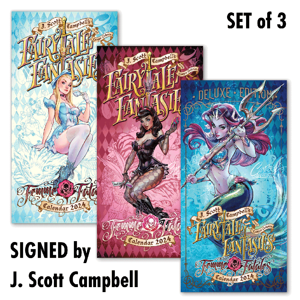 JSC's FairyTale Fantasies Calendars 2024 - Dual Signatures