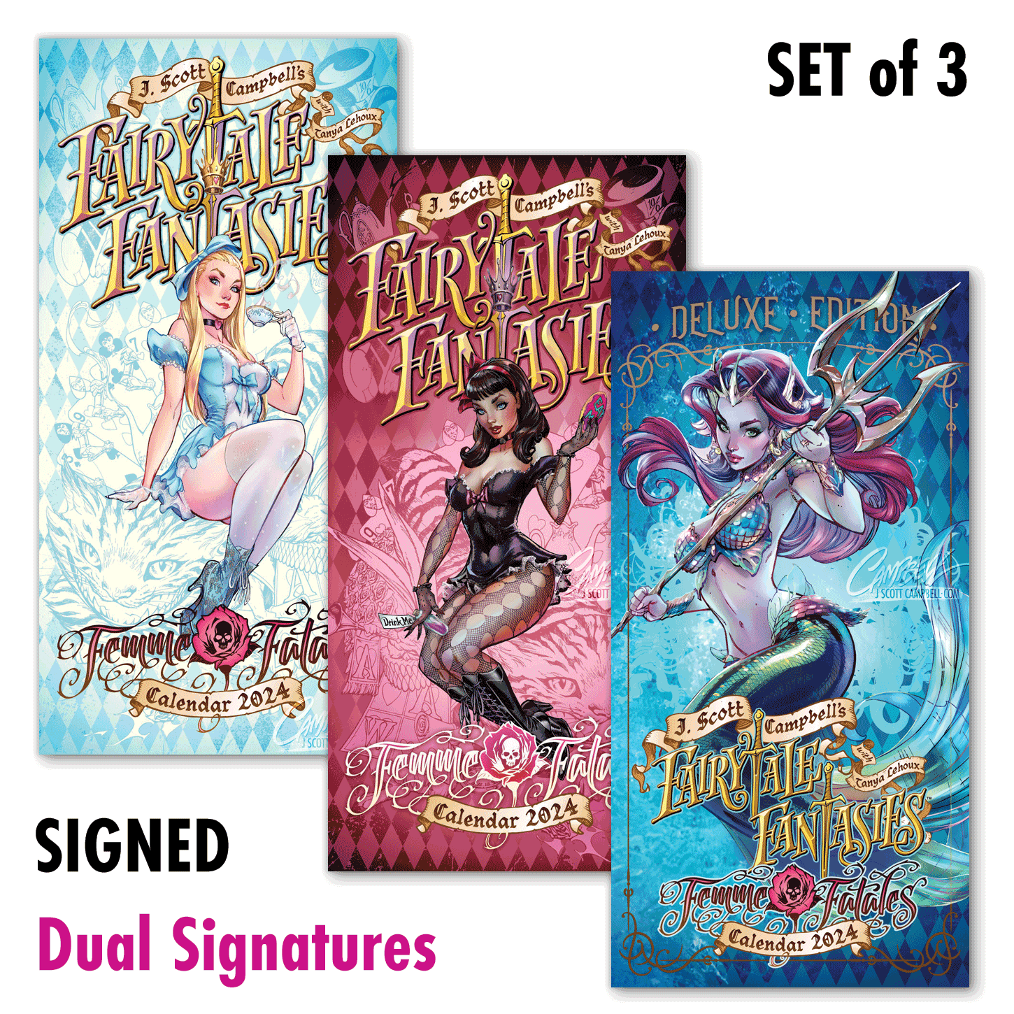 JSC's FairyTale Fantasies Calendars 2024 - Dual Signatures