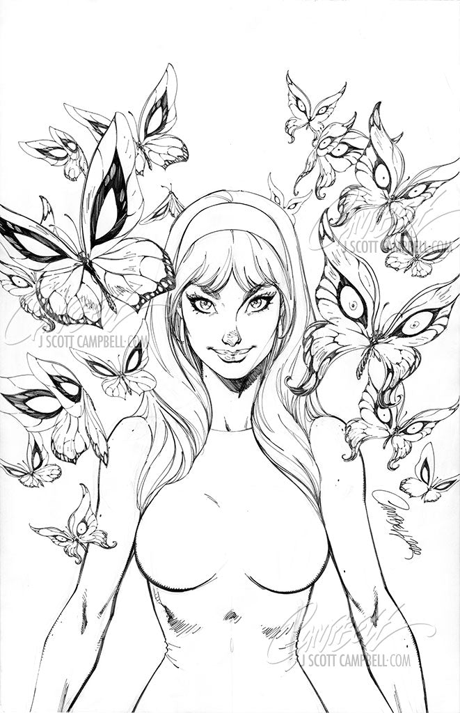 Original Art: Gwen Stacy #1 retail variant