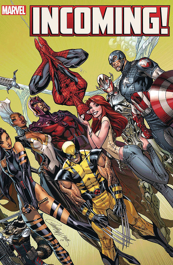 Incoming #1 INCENTIVE 1:100 Wraparound HIDDEN GEM J. Scott Campbell