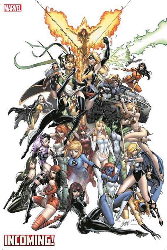 Incoming #1 INCENTIVE 1:100 Wraparound HIDDEN GEM J. Scott Campbell