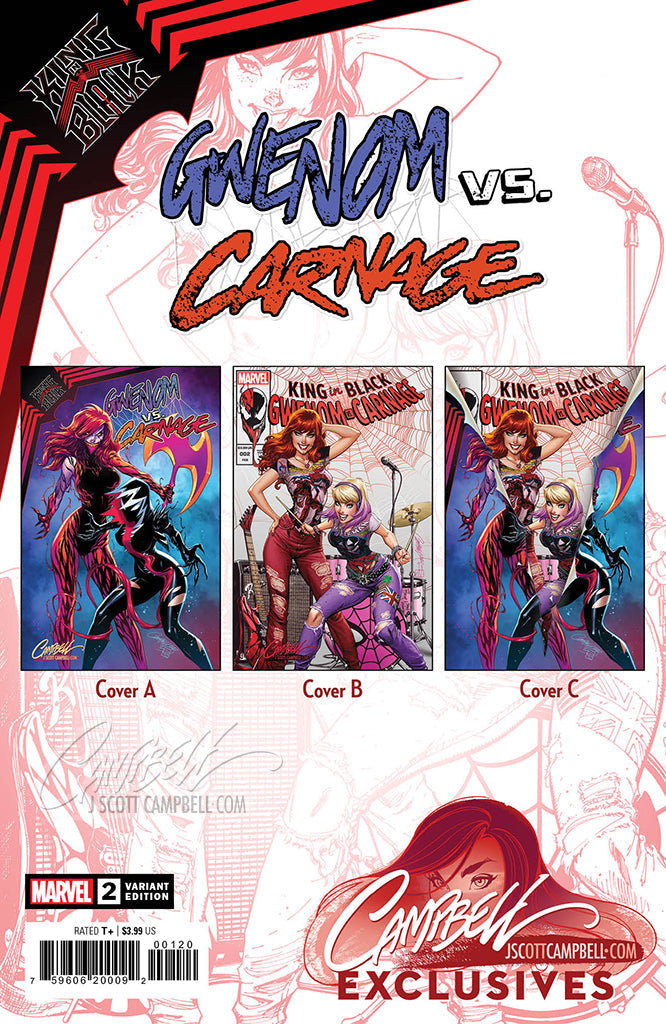 (ARCHIVED) (SOLD OUT) King in Black: Gwenom vs. Carnage #2 JSC EXCLUSIVE Cover C "Ripped Away"