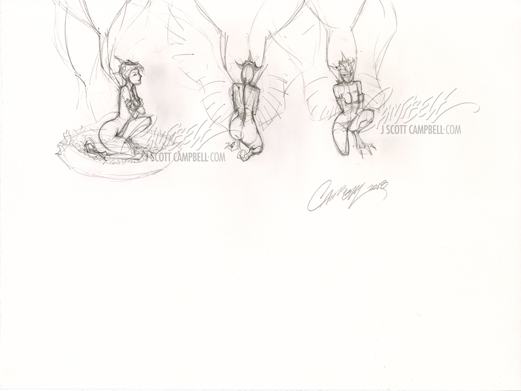 Original Art: Secret Life of Crows #2 Prelims (2018)