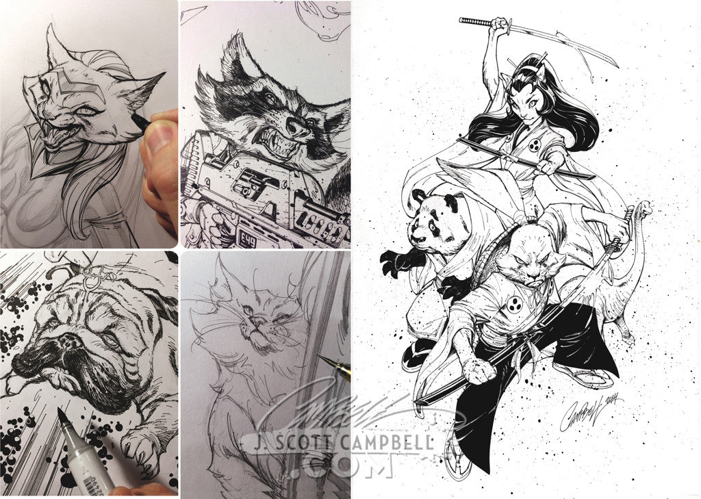 Lineology: The Pen & Ink Line-Art of J. Scott Campbell