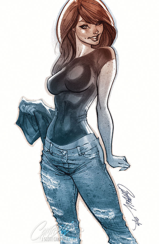 Amazing Spider-Man #14 JSC EXCLUSIVE Cover K "MJ, Face It Tiger, sketch"