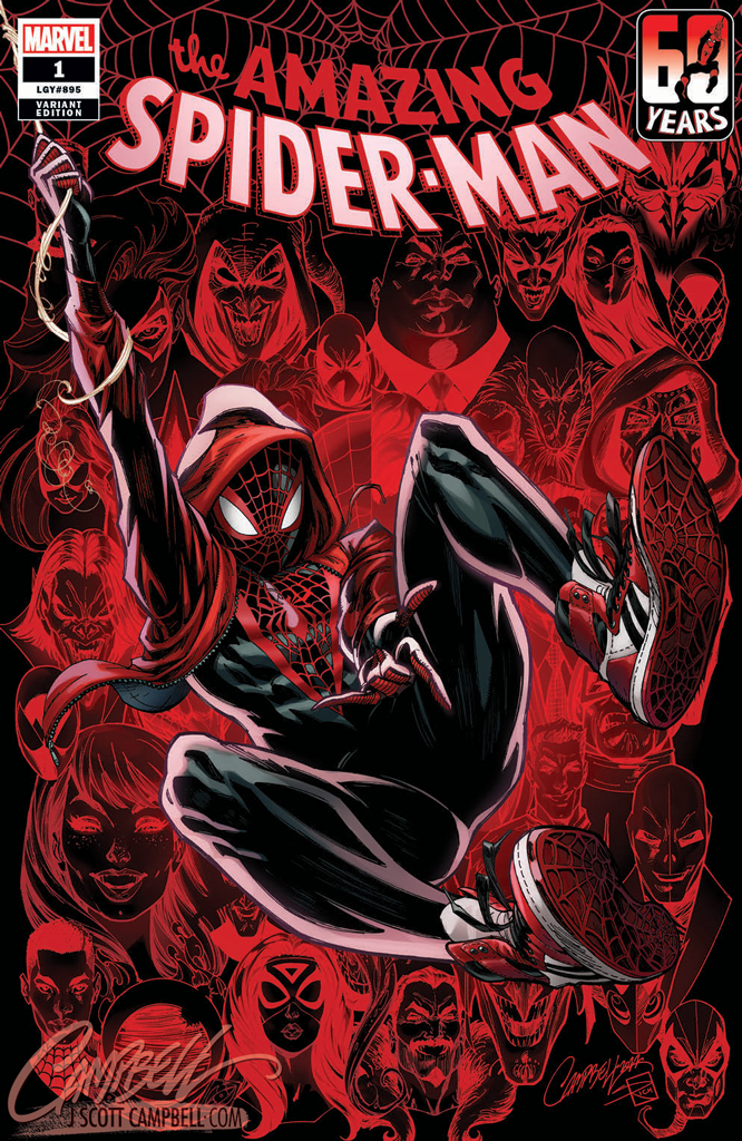 Amazing Spider-Man #1 (D) JSC Artist EXCLUSIVE Cover D 'Miles Morales' (2022)