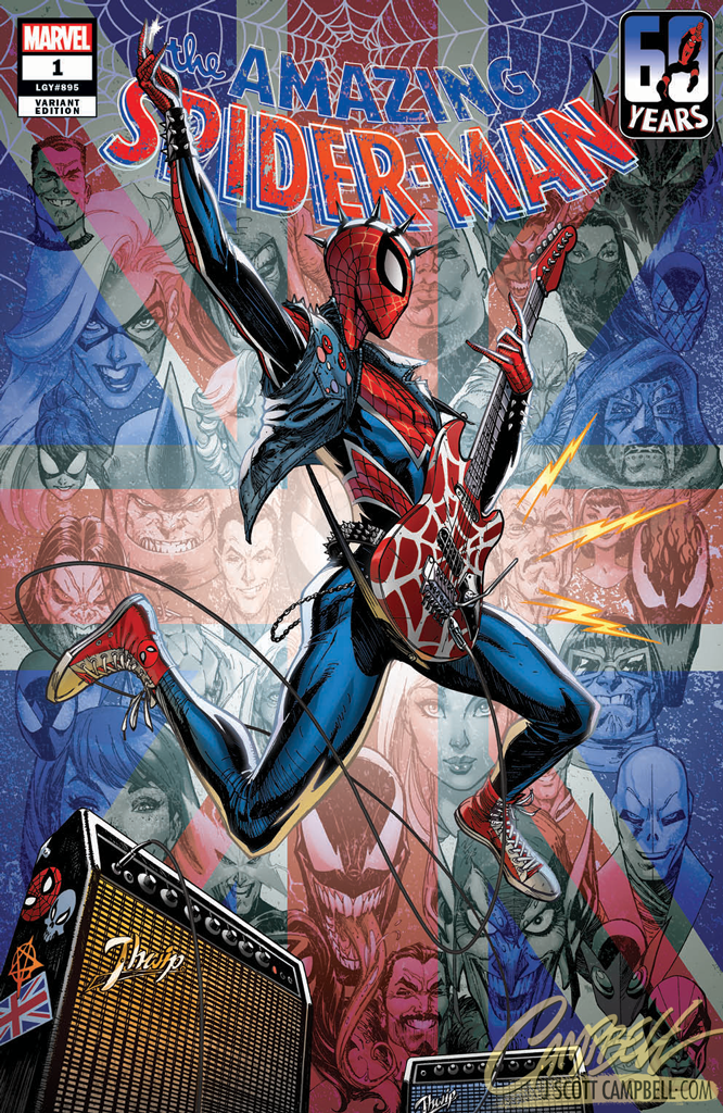 Amazing Spider-Man #1 (E) JSC Artist EXCLUSIVE Cover E 'Spider-Punk' (2022)