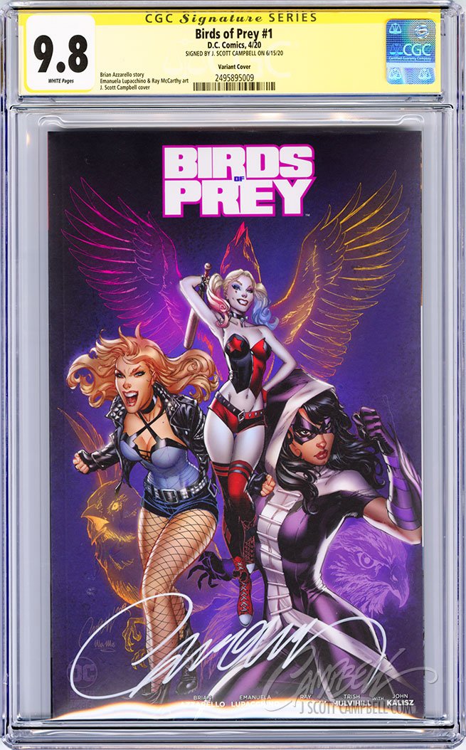 CGC 9.8 SS Birds of Prey #1 Retail Variant