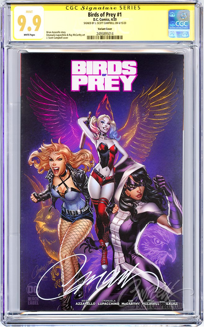 CGC **9.9** SS Birds of Prey #1 Retail variant