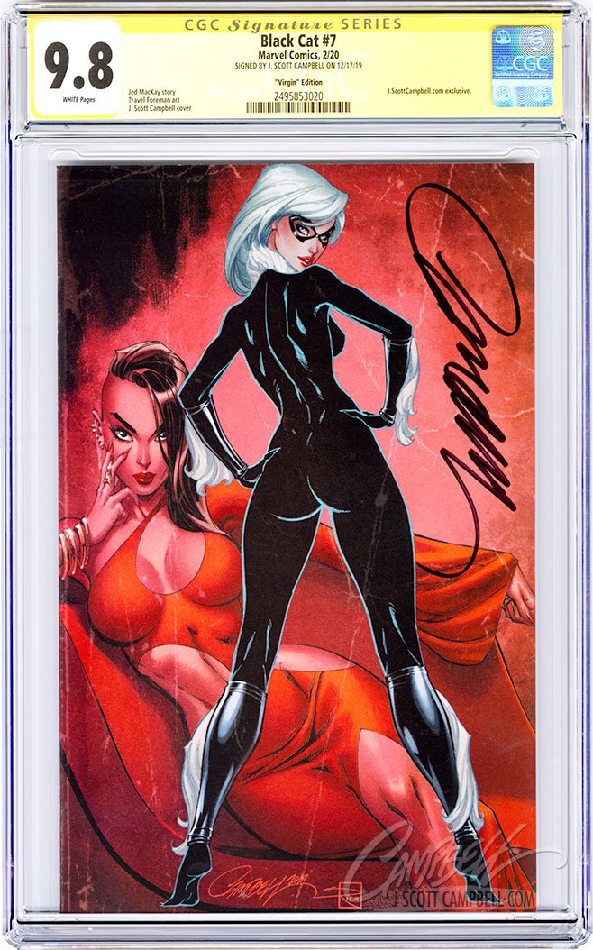 CGC 9.8 SS Black Cat #7 JSC Virgin EXCLUSIVE