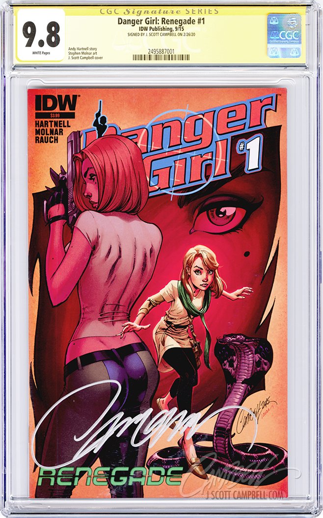 CGC 9.8 SS Danger Girl: Renegade #1 A 'retail'