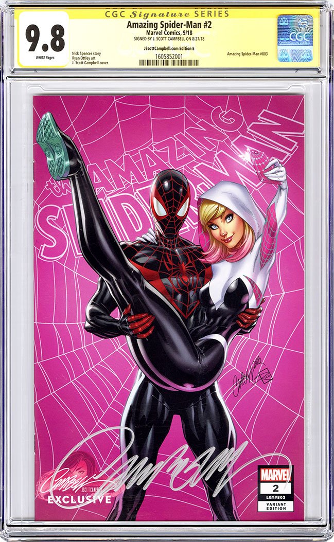 CGC 9.8 SS Amazing Spider-Man #2 cover E J. Scott Campbell