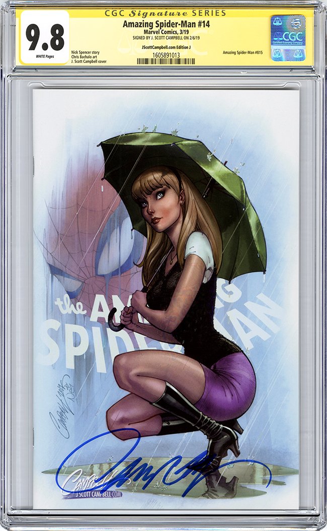 CGC 9.8 SS Amazing Spider-Man #14 cover J SDCC 2019 JSC