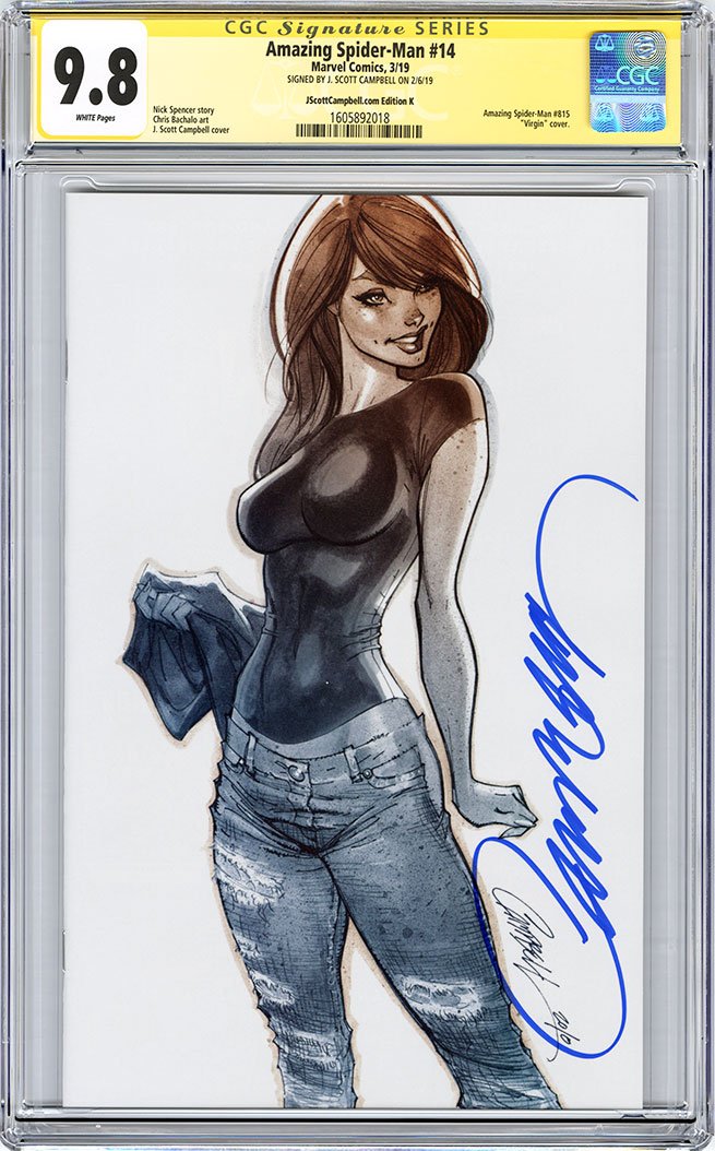 CGC 9.8 SS Amazing Spider-Man #14 cover K SDCC 2019 JSC