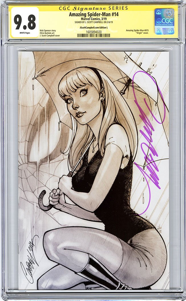 (ARCHIVED) (SOLD OUT) CGC 9.8 SS Amazing Spider-Man #14 cover L SDCC 2019 JSC