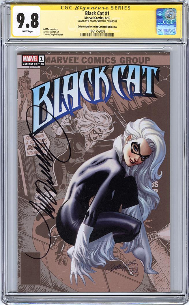 CGC 9.8 SS Black Cat #1 JSC 'Golden Apple' cover A