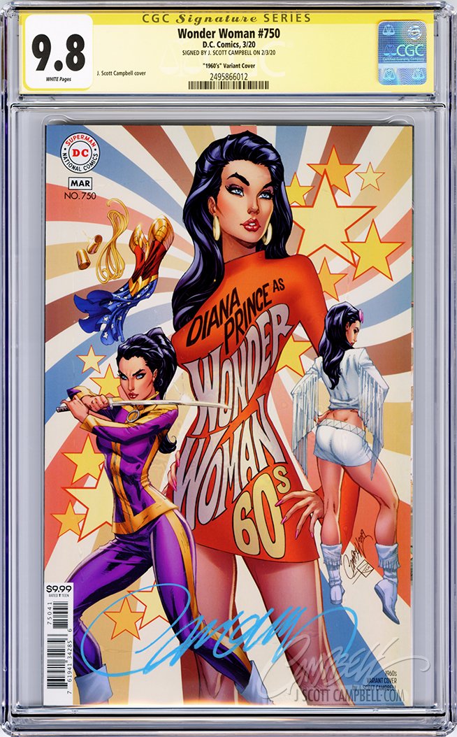 CGC 9.8 SS Wonder Woman #750 1960s JSC