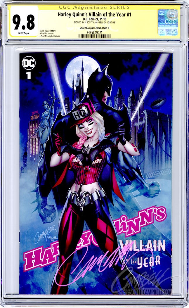 CGC 9.8 SS Harley Quinn's VOTY #1 cover C JSC