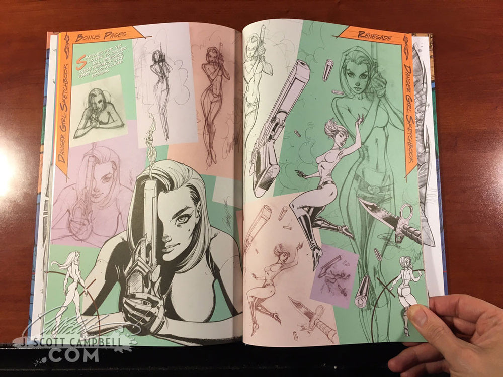 J. Scott Campbell Danger Girl Sketchbook: Expanded Edition Hardcover 2017