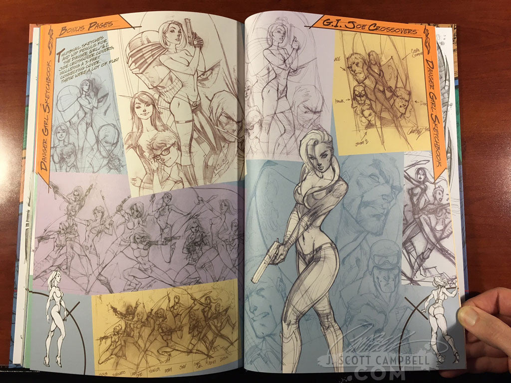 J. Scott Campbell Danger Girl Sketchbook: Expanded Edition Hardcover 2017