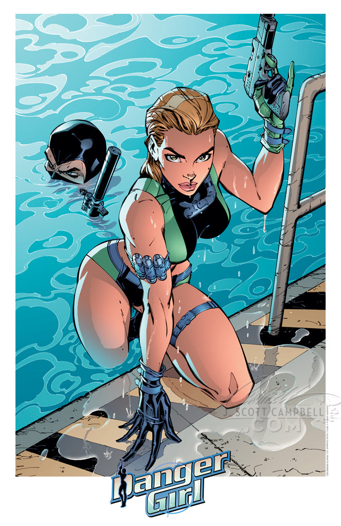 Danger Girl "Abbey Zero" 1998 Print (11x17)