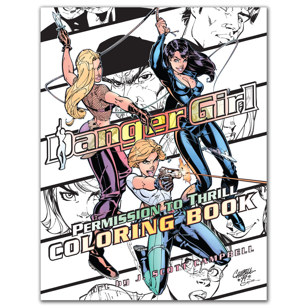 Danger Girl: Permission to Thrill COLORING BOOK