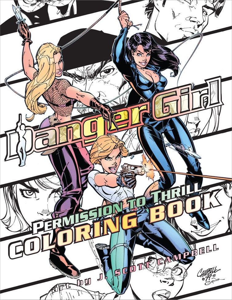 Danger Girl: Permission to Thrill COLORING BOOK