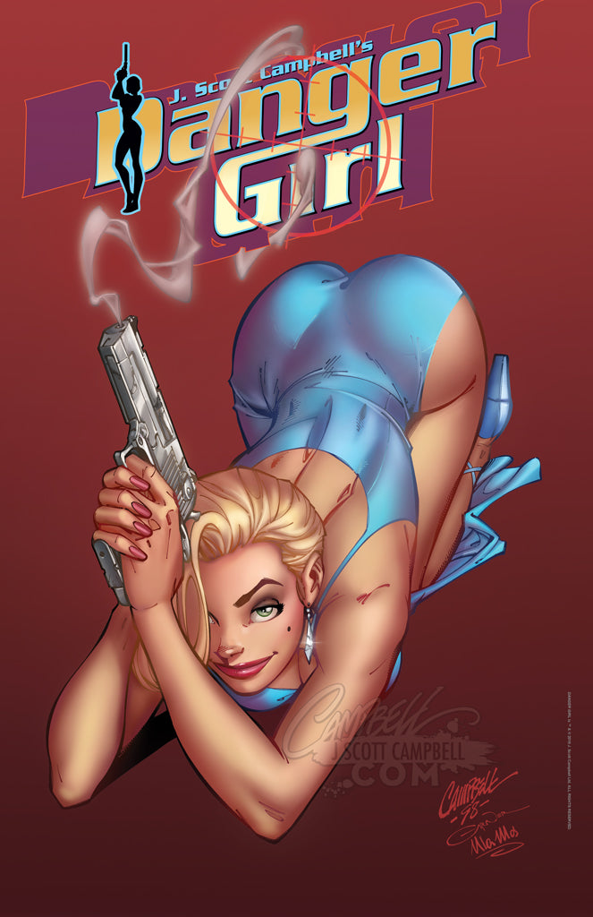 Danger Girl "Smoking Gun" 1998 Print (11x17)
