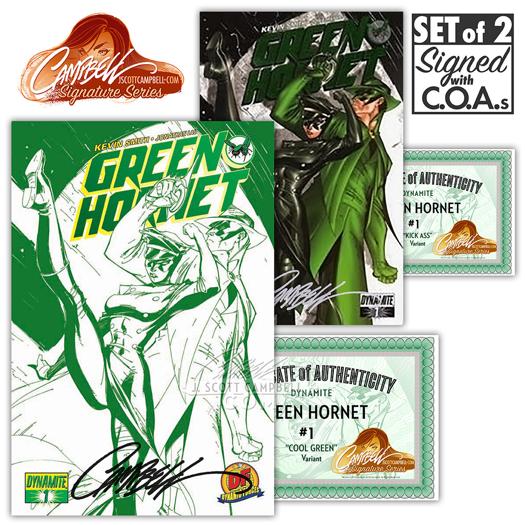 Green Hornet #1 EXCLUSIVES (2010) J. Scott Campbell