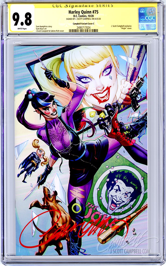 CGC 9.8 SS Harley Quinn #75 JSC cover C "Punchline"
