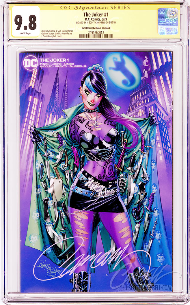 CGC 9.8 SS The Joker #1 JSC EXCLUSIVE cover B
