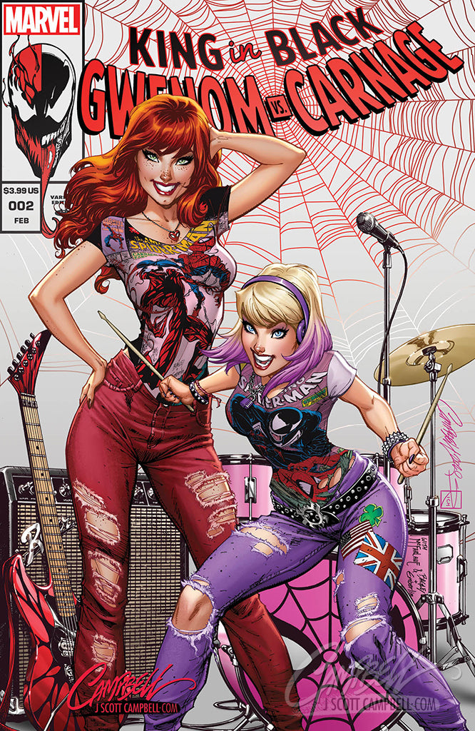Original Art: King in Black: Gwenom vs Carnage #2 JSC EXCLUSIVE cover B