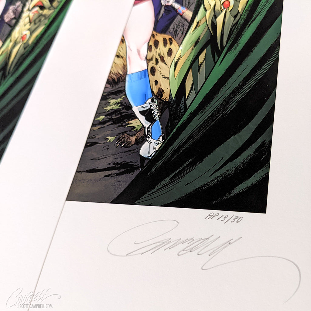 Batman #50 SIDESHOW Fine Art Giclée AP Print (38 x 15)