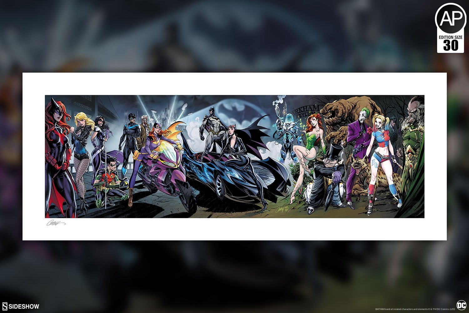 Batman #50 SIDESHOW Fine Art Giclée AP Print (38 x 15)