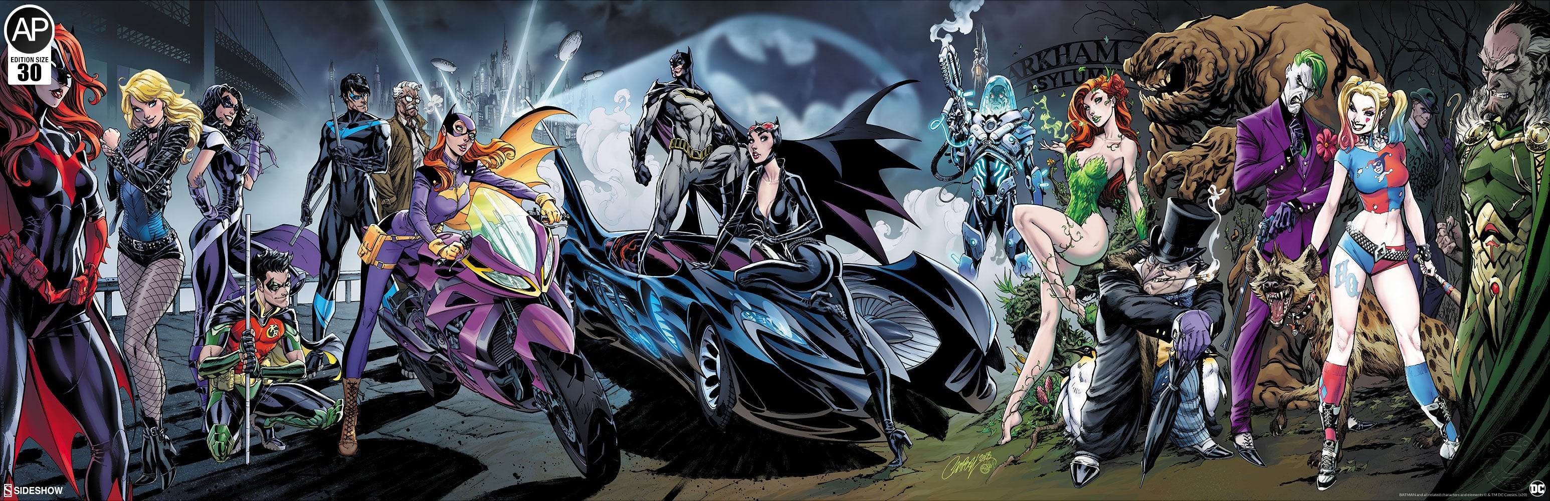 Batman #50 SIDESHOW Fine Art Giclée AP Print (38 x 15)