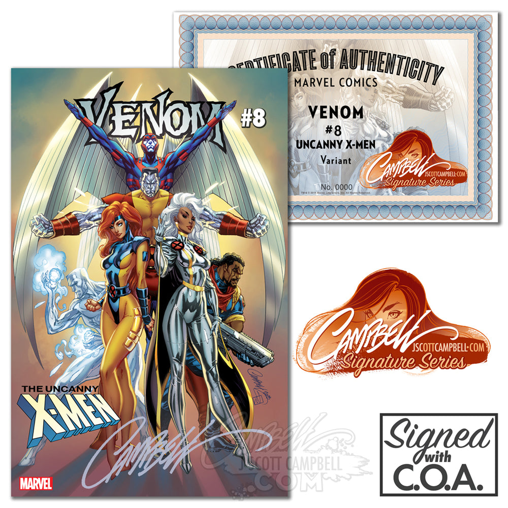 Venom #8 'Uncanny X-Men' J. Scott Campbell