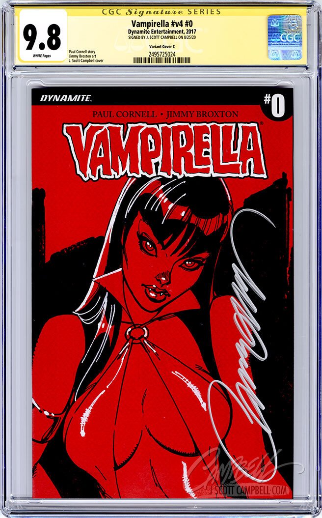 CGC 9.8 SS Vampirella #0 JSC INCENTIVE 1:100
