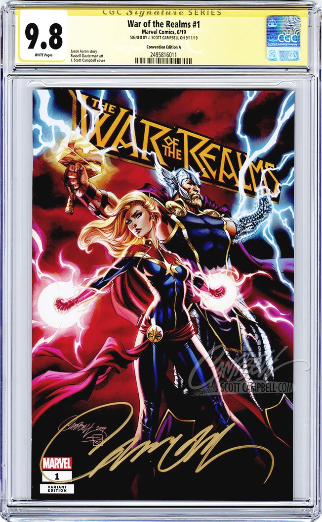 CGC 9.8 SS War of the Realms #1 'FanExpo' cover A 'Premium' JSC