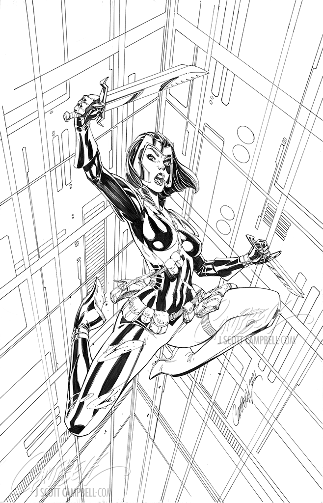 Original Art: X-Force Killshot Anniversary Special #1 JSC Domino