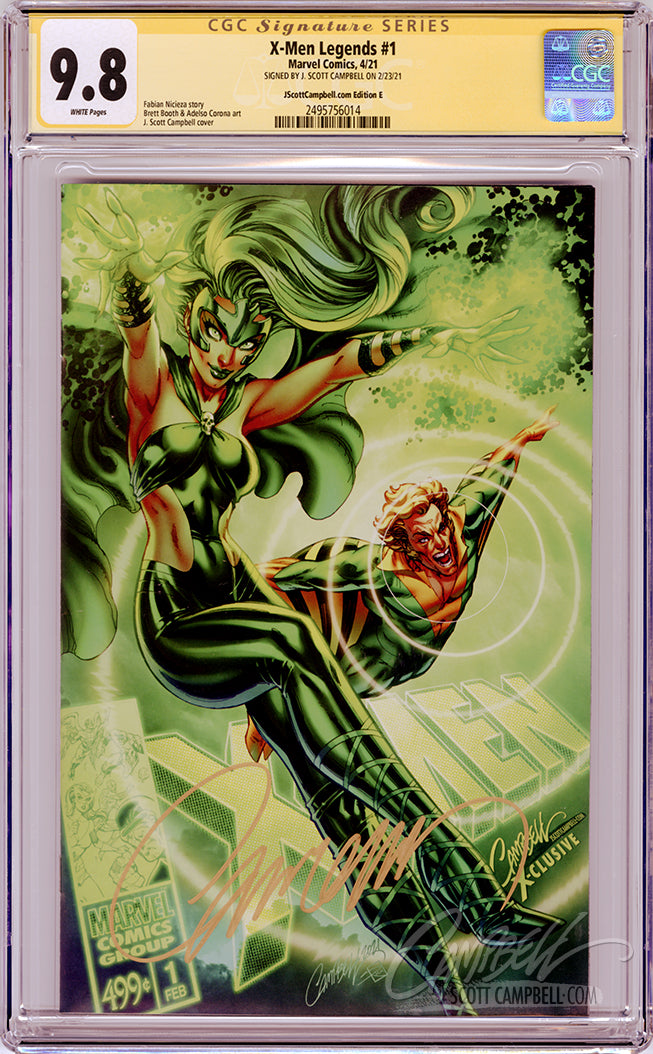 CGC 9.8 SS X-Men Legends #1 JSC EXCLUSIVE cover E