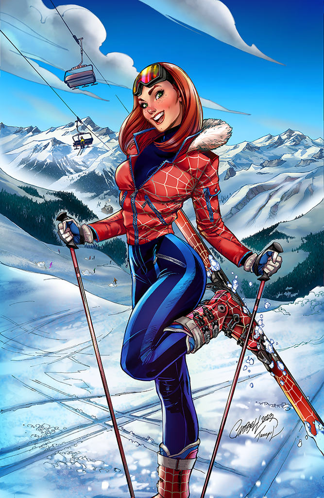 Amazing Spider-Man #40 "Ski Chalet" J. Scott Campbell Cover B INCENTIVE 1:100 virgin