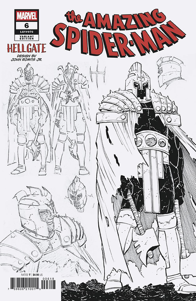 Amazing Spider-Man #6 [E] John Romita Jr. INCENTIVE 1:10 Design Varian
