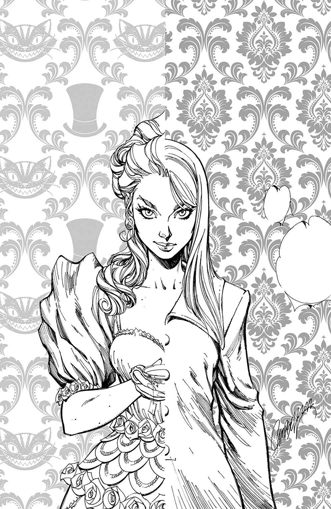 Alice Ever After #1 J. Scott Campbell Cover C Virgin (B&W)