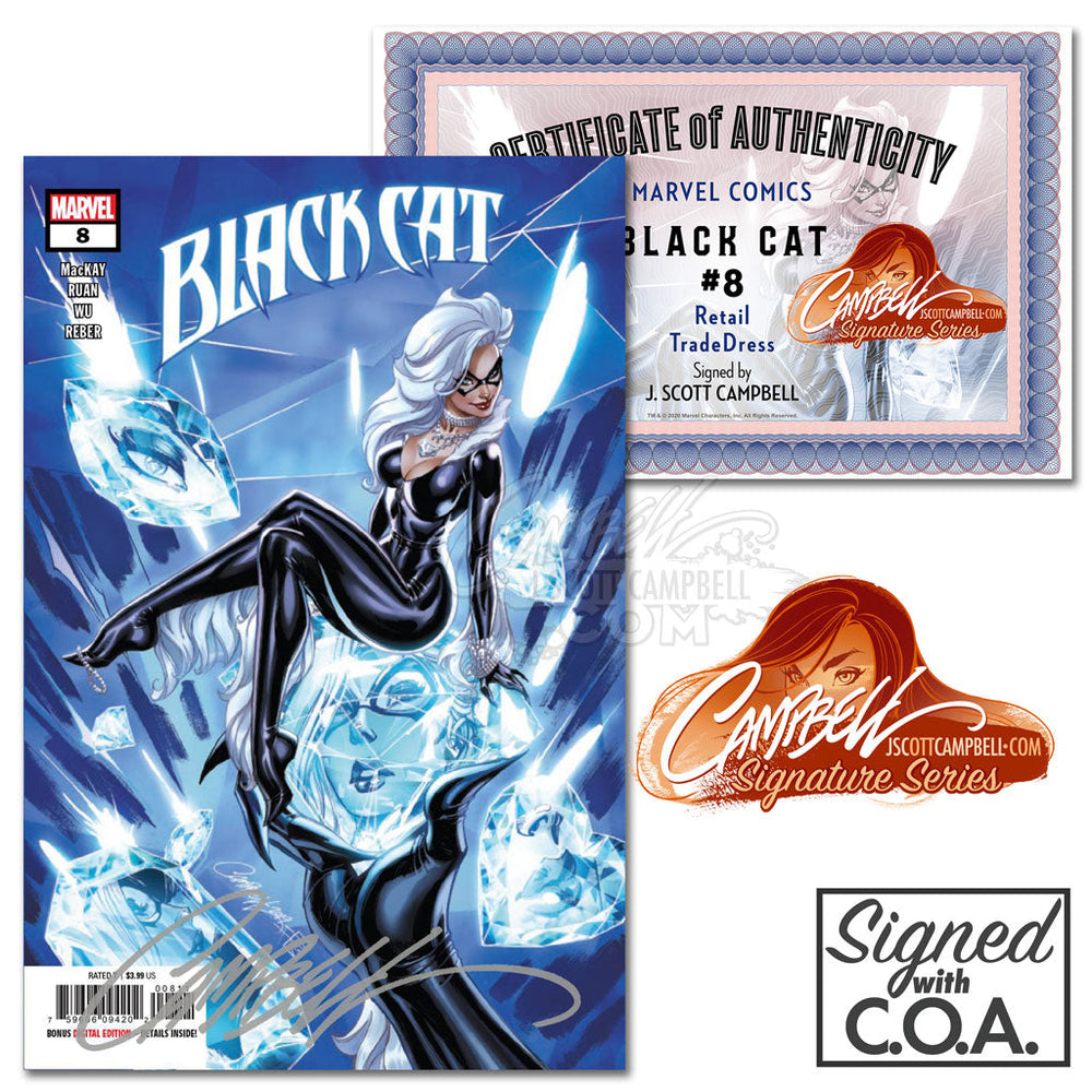 Black Cat #8 J. Scott Campbell Cover A Trade Dress